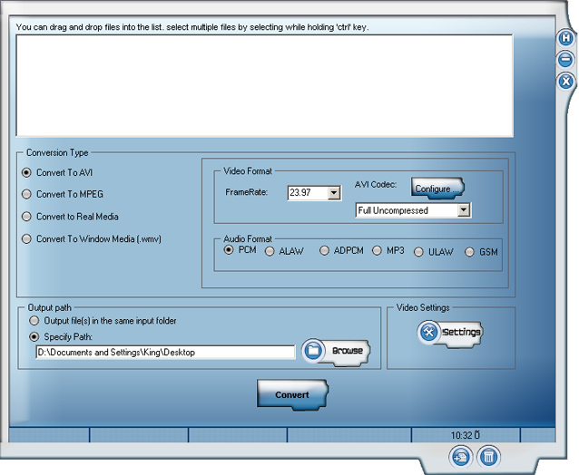 OSS Video Converter Screenshot